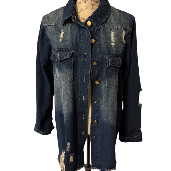 SHEIN Jackets & Blazers - SHEIN JEAN JACKET